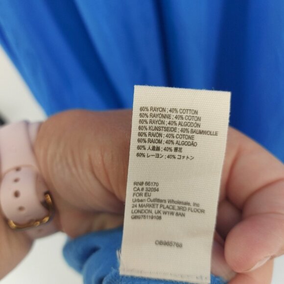 Free People Later Days Maxi Dress in Blue Size 4 Back Cut Out Design - Picture 11 of 11